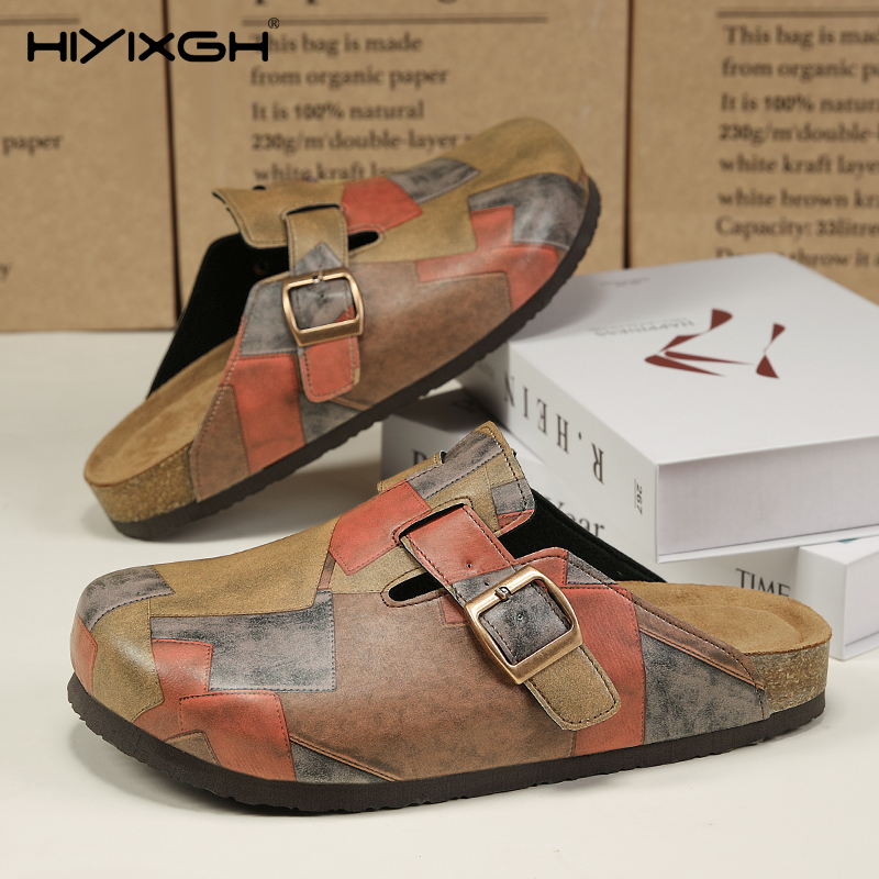 Health & Wellness Fair 2025 - Comfort Cork Leather Slippers for Unisex
