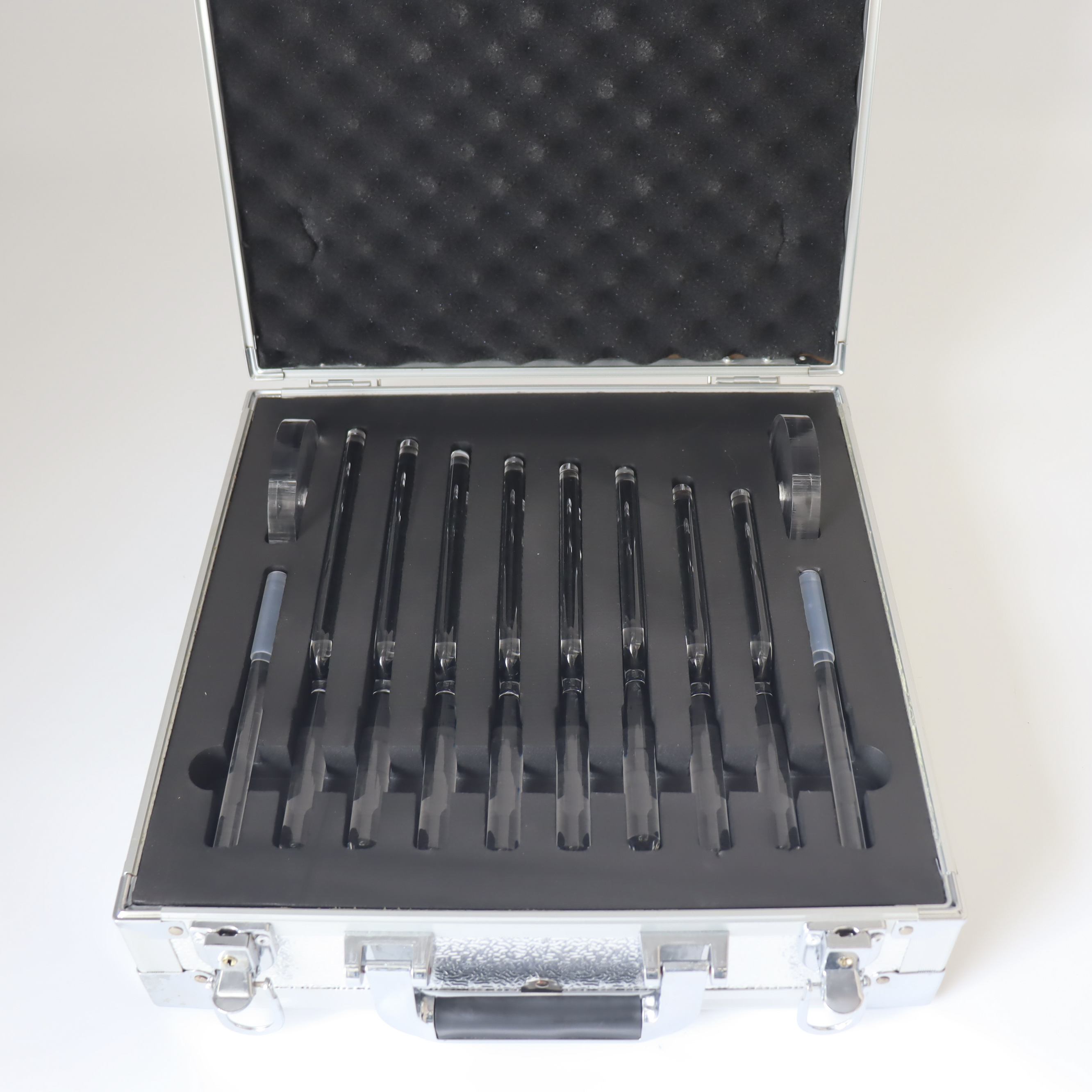 Healing Crystal Set - Clear Quartz Crystal Tuning Fork Set