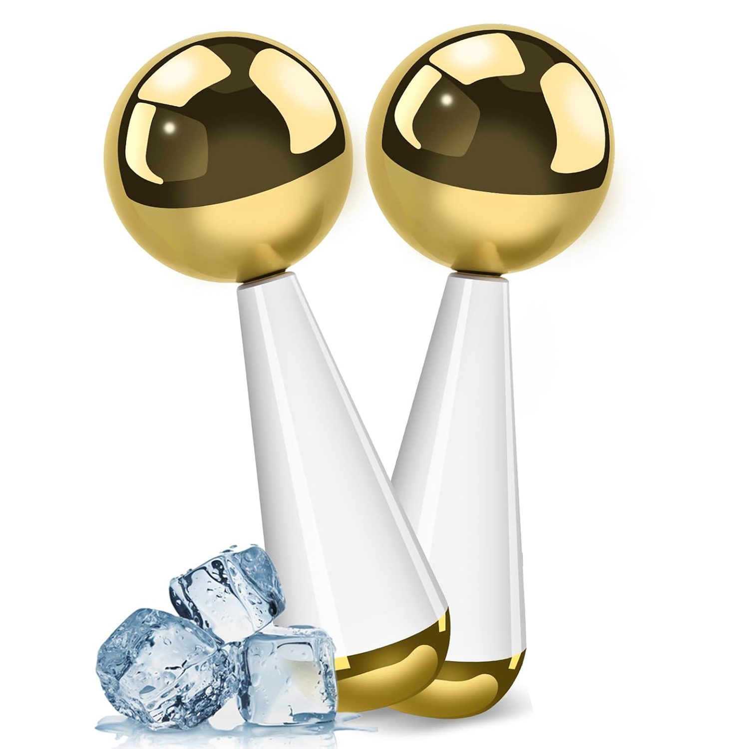 Ice Roller Face Cold - Ice Globes for Face Eyes Steel