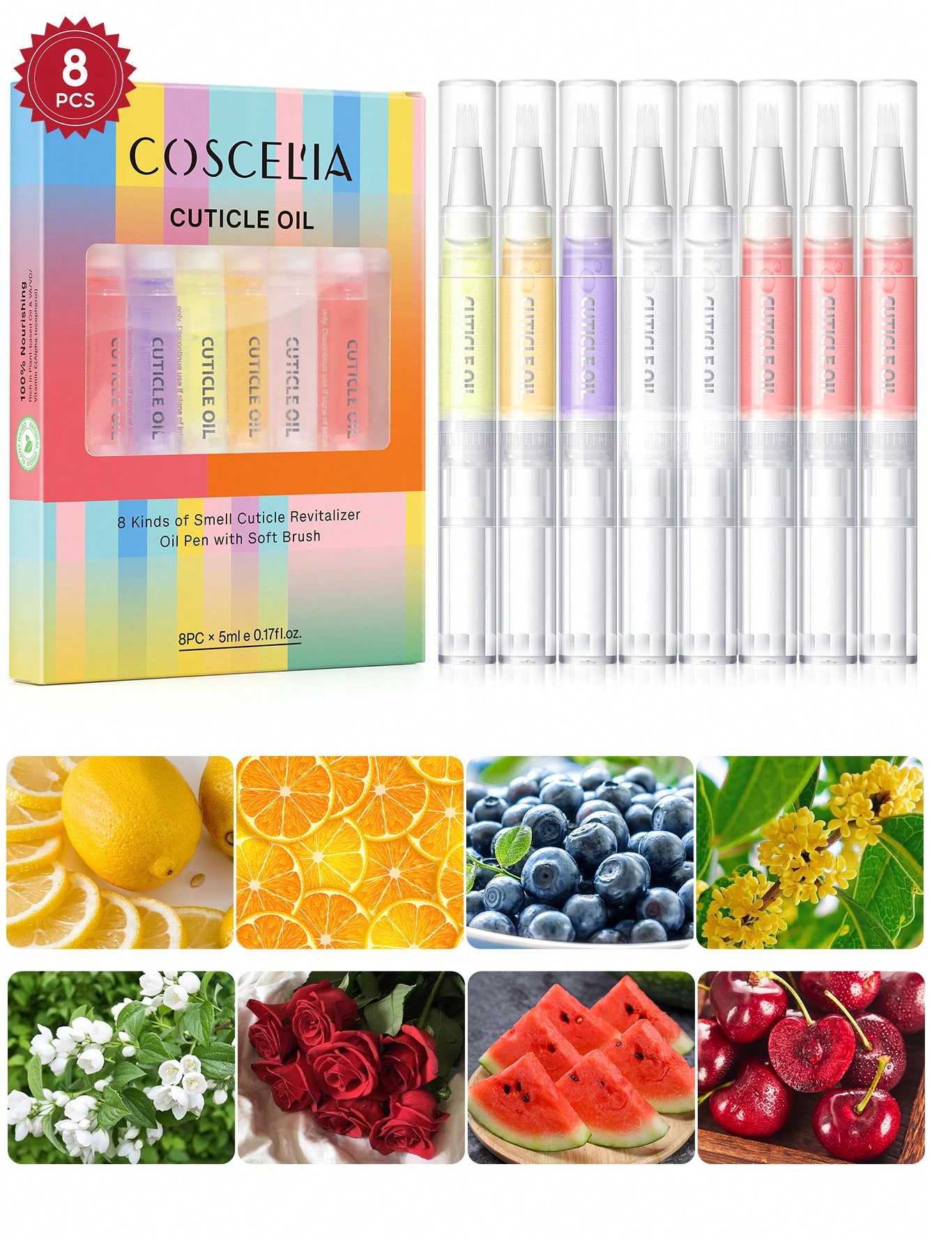Health & Wellness Farmacia Inc - coscelia 1/4/5/8/16PCS 5ML Nail Cuticle Oil