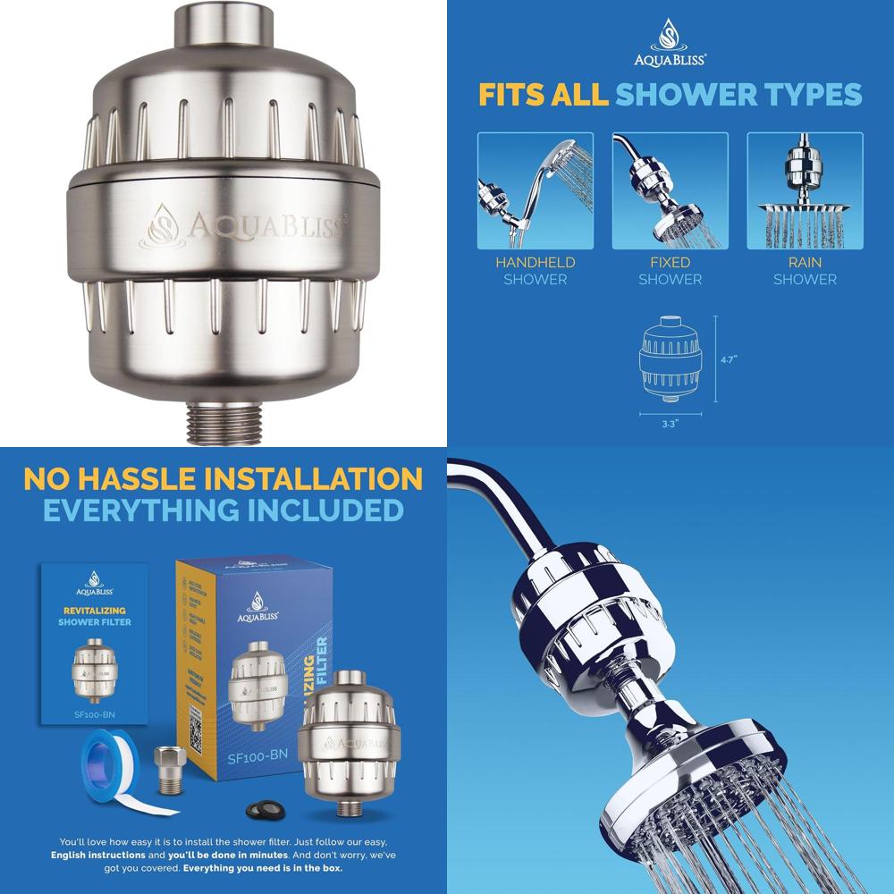 Health & Wellness Farmacia Inc - High Output AquaBliss Shower Filter -