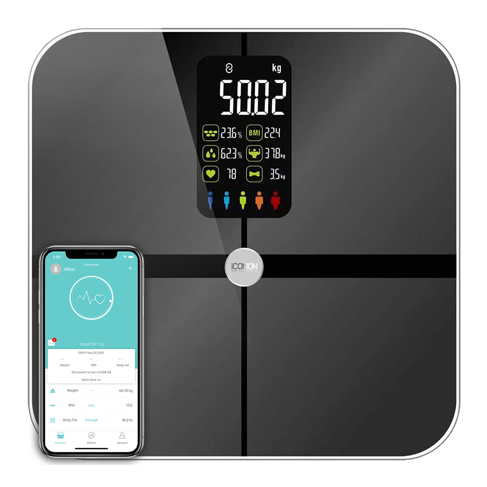 Digital Body Weight Scale - Digital Bluetooth Bathroom Scale - High