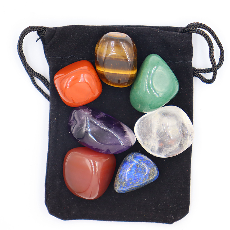 7pc/set Natural crystal Yoga P - огляд і ціна Healing Crystal Set