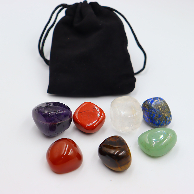 7pc/set Natural crystal Yoga P - огляд і ціна Healing Crystal Set