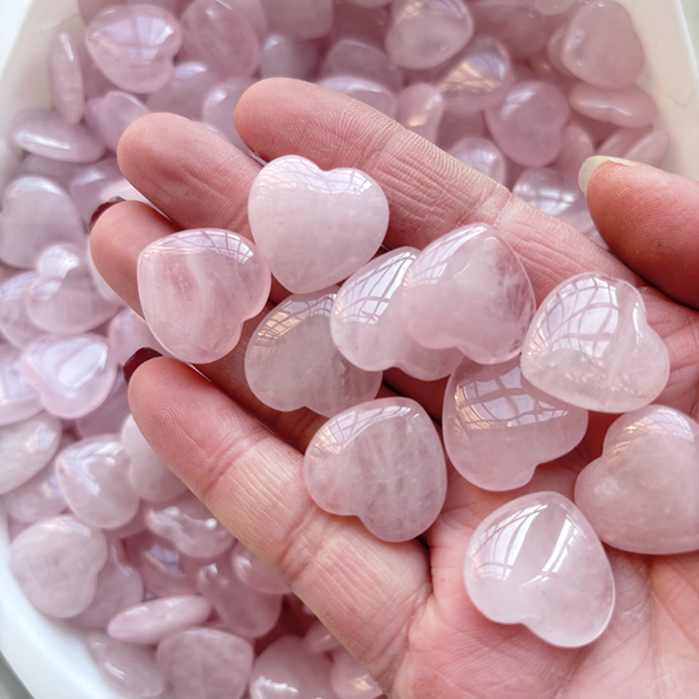 10pcs/Set Natural Heart Shape  - огляд і ціна Healing Crystal Set