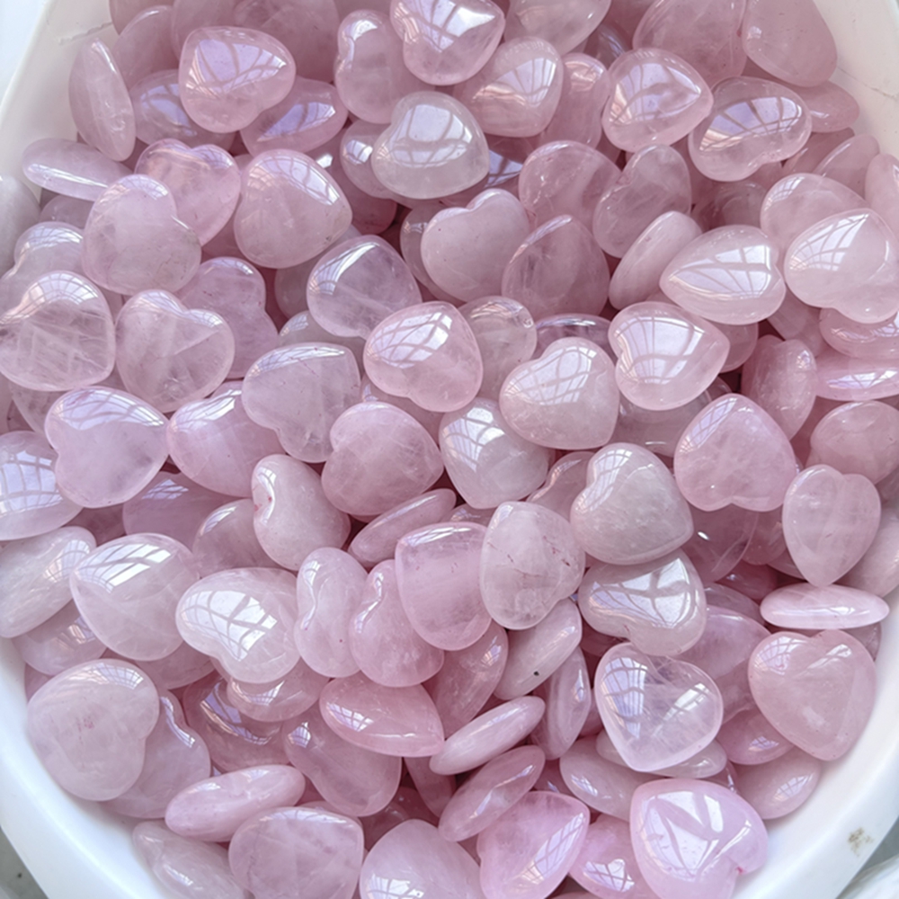 10pcs/Set Natural Heart Shape  - огляд і ціна Healing Crystal Set