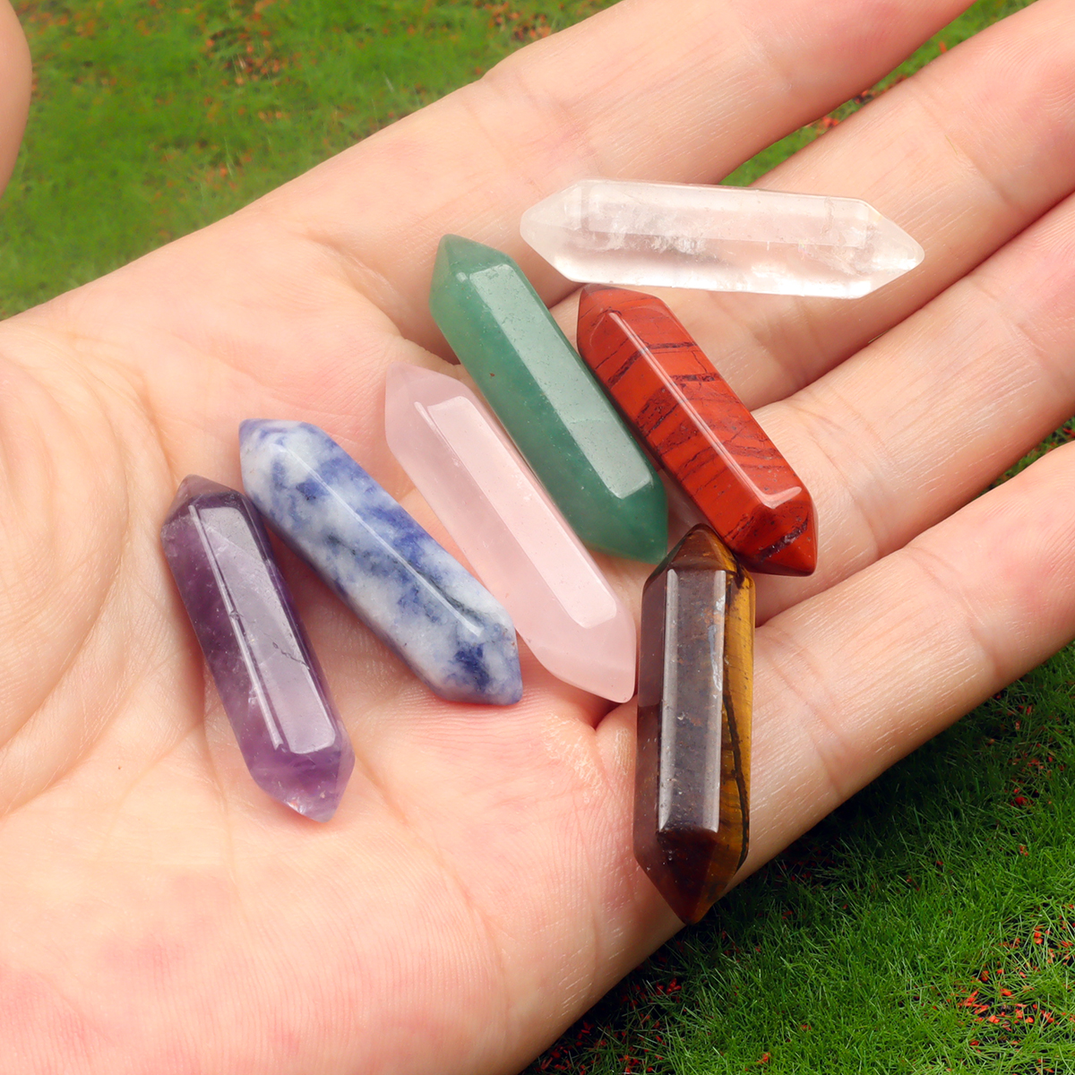 7-Piece Set Natural Crystal He - огляд і ціна Healing Crystal Set