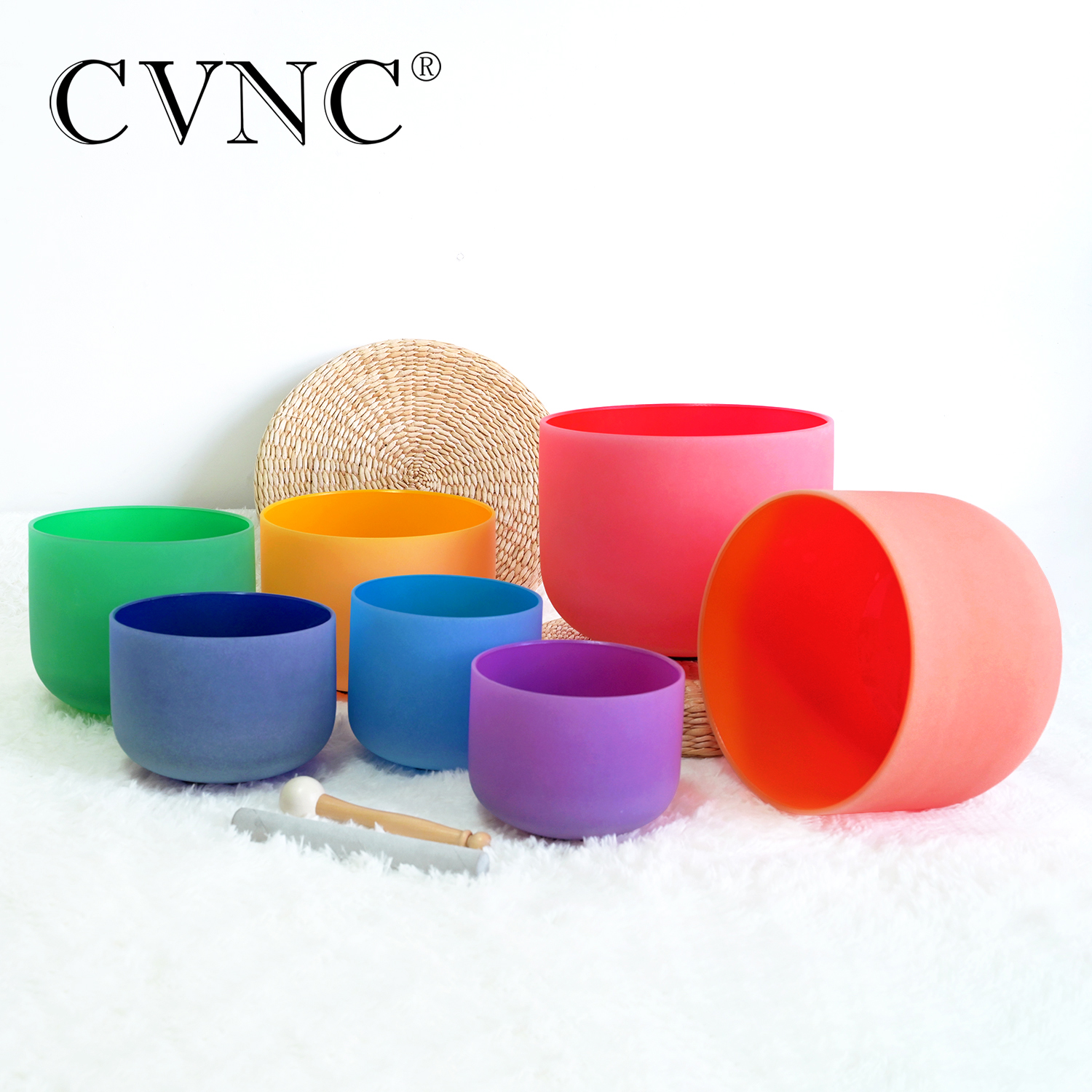 CVNC 432HZ 6-12 Inch Colored F - огляд і ціна Healing Crystal Set