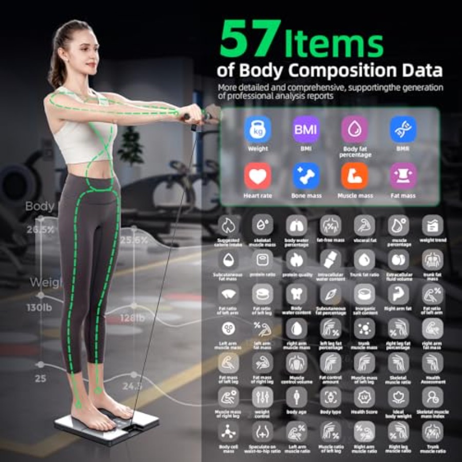 Smart Scale for Home Gym: 8-el - огляд і ціна Digital Body Weight Scale