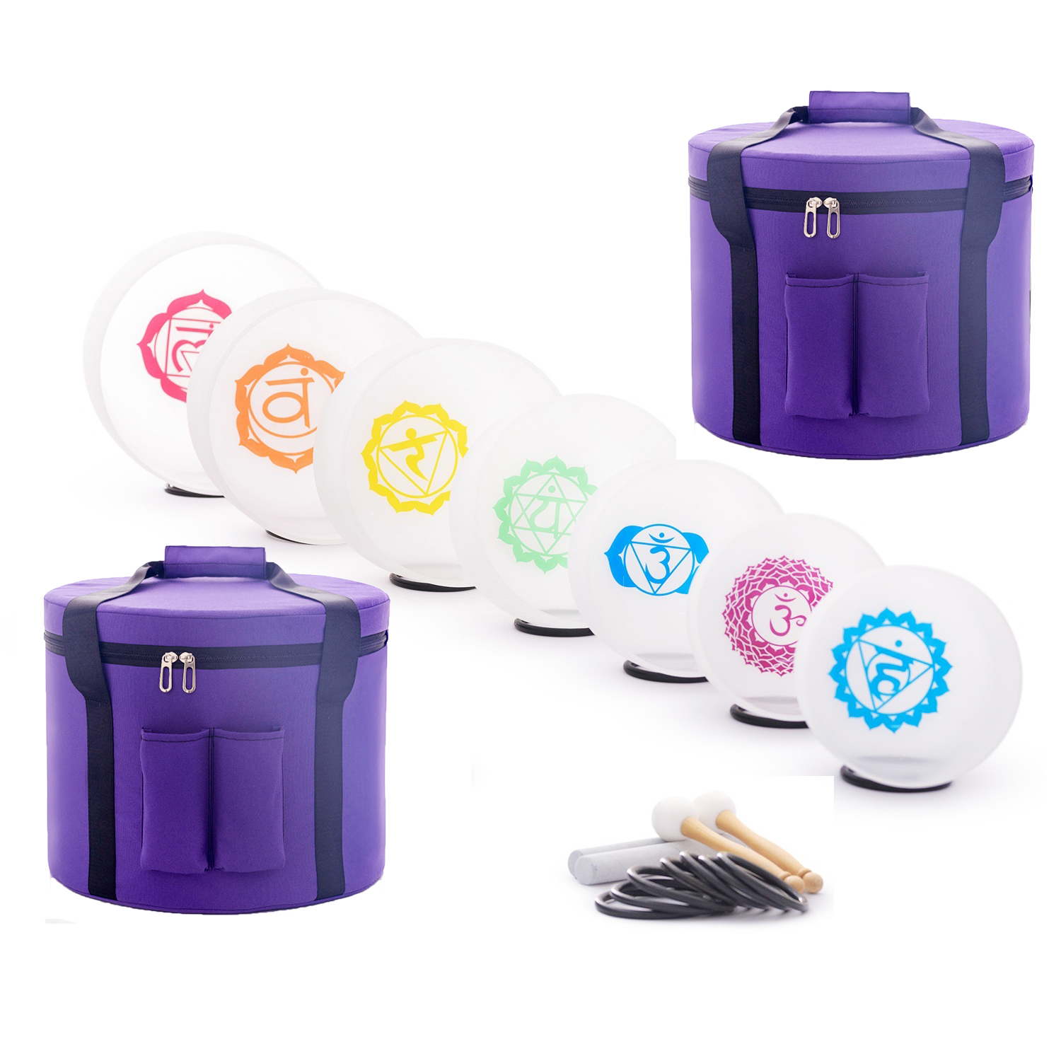 440/432HZ Color Chakra Frosted - огляд і ціна Healing Crystal Set