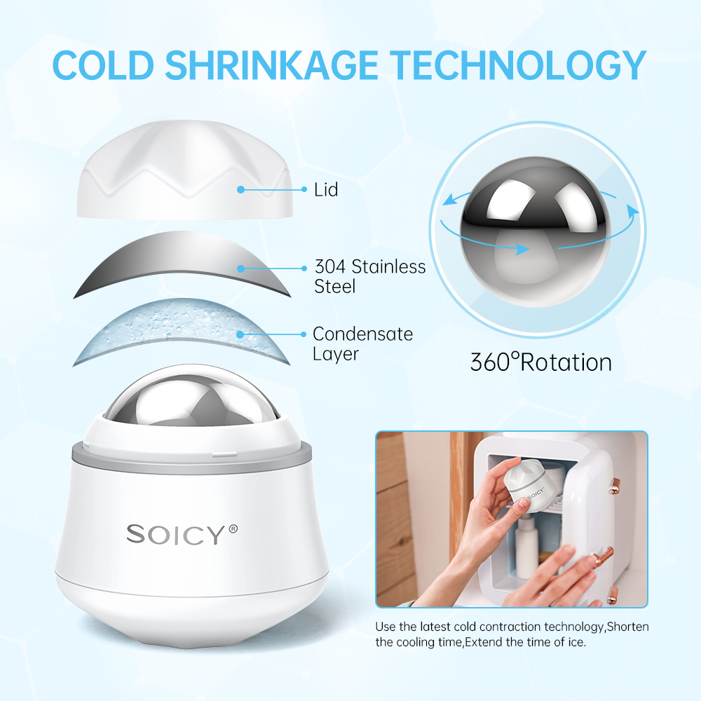 Rotation Stainless Steel Ice R - огляд і ціна Ice Roller Face Cold