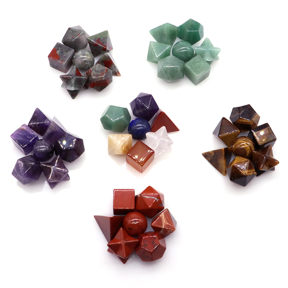 Natural Crystals 7Pcs Platonic - огляд і ціна Healing Crystal Set
