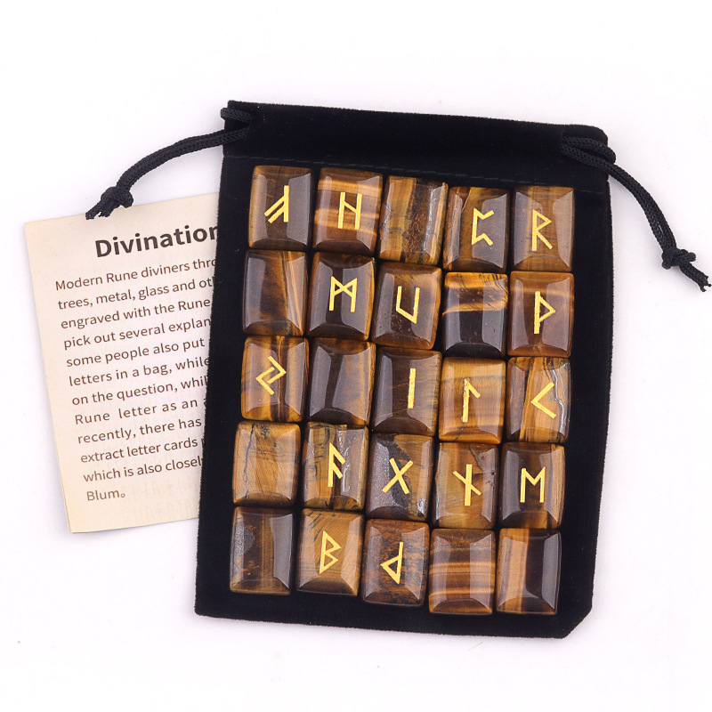 25PCS Runes Stones Set Engrave - огляд і ціна Healing Crystal Set