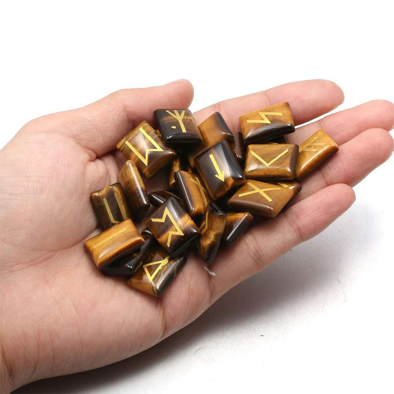 25PCS Runes Stones Set Engrave - огляд і ціна Healing Crystal Set