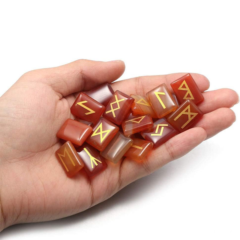 25PCS Runes Stones Set Engrave - огляд і ціна Healing Crystal Set
