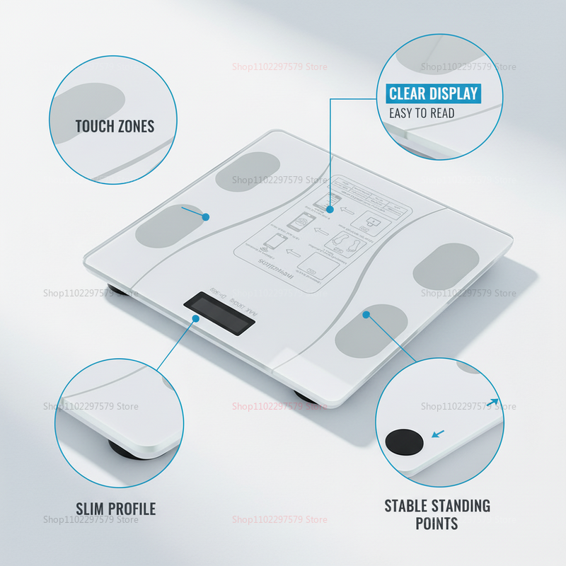 Bluetooth Body Fat Scale Smart - огляд і ціна Digital Body Weight Scale