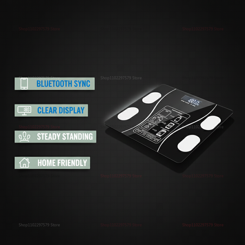 Bluetooth Body Fat Scale Smart - огляд і ціна Digital Body Weight Scale