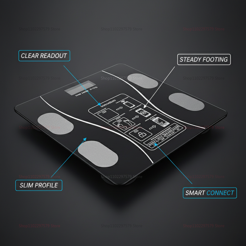 Bluetooth Body Fat Scale Smart - огляд і ціна Digital Body Weight Scale